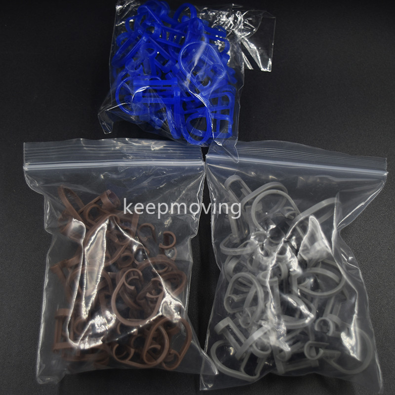 20 Pcs/Bag Cotton Roll Holder Disposable Clip For Dental Clinic Isolator Tool