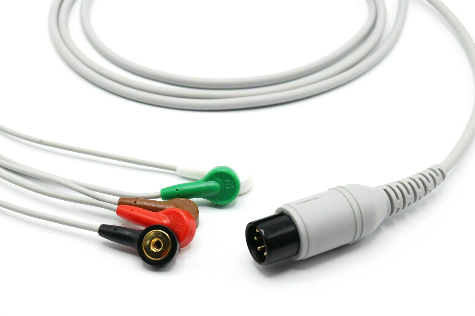 Nellcor Draeger Drager Compatible with ECG 6 Pin 5 Leads Snap -Ship Same Day