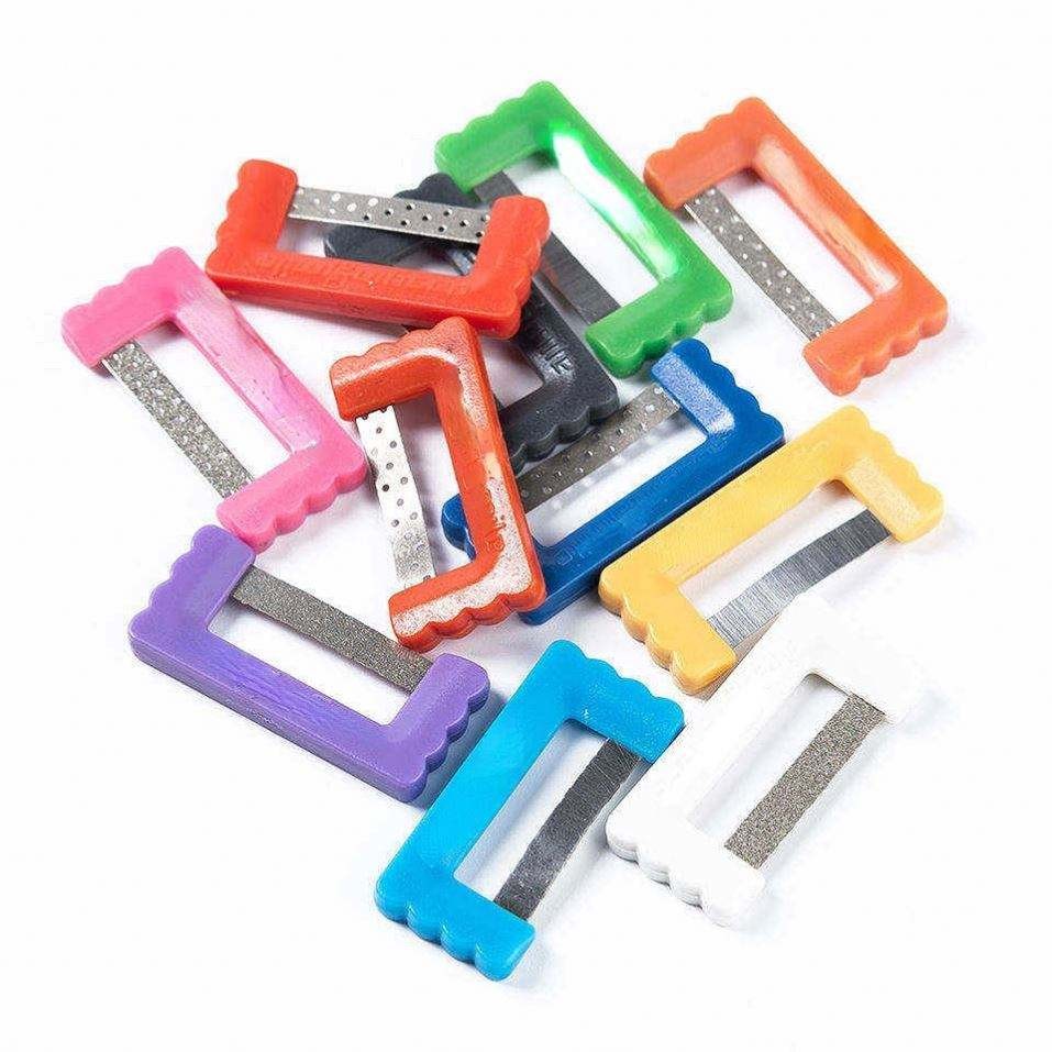 1Box Reusable Interproximal Reduction Enamel Dental Orthodontic Strip -10Pcs/Box