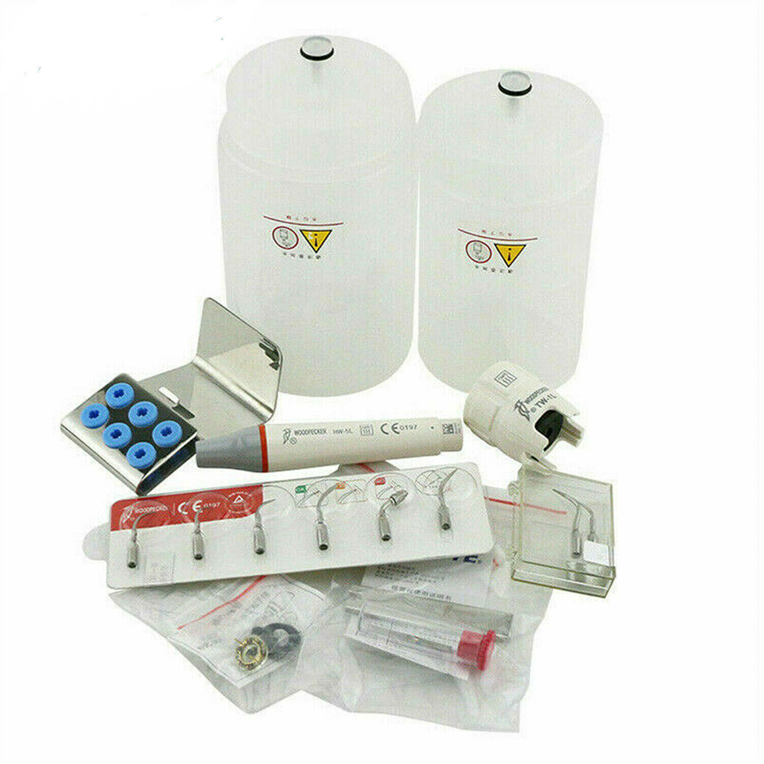 100% Woodpecker UDS-E Dental LED Ultrasonic Piezo Scaler HW-5L Handpiece w/Tips