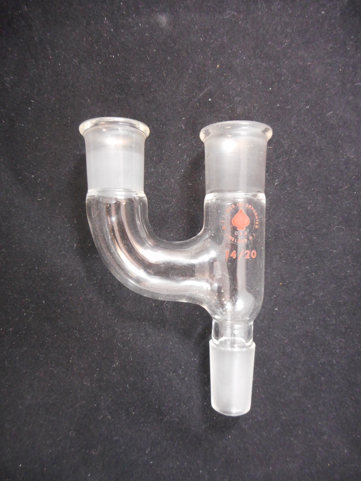 ACE Glass 3 Three-Way Distillation Connecting Claisen Adapter 14/20 Joint 9067