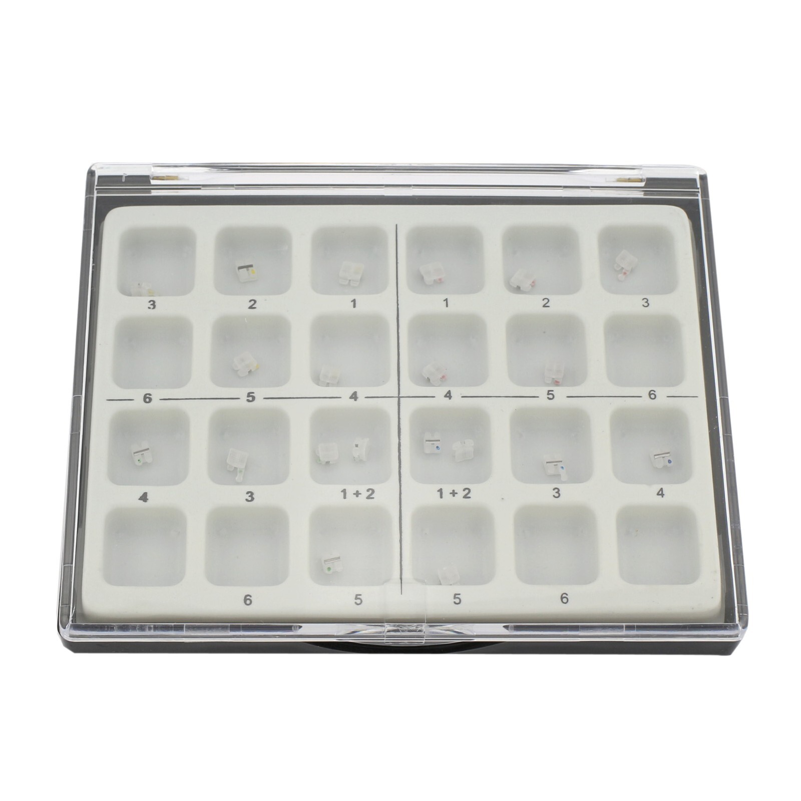 Orthodontic Ceramic Bracket Metal Slot Aesthetic Braces MBT 022 5-5 3M Clarity