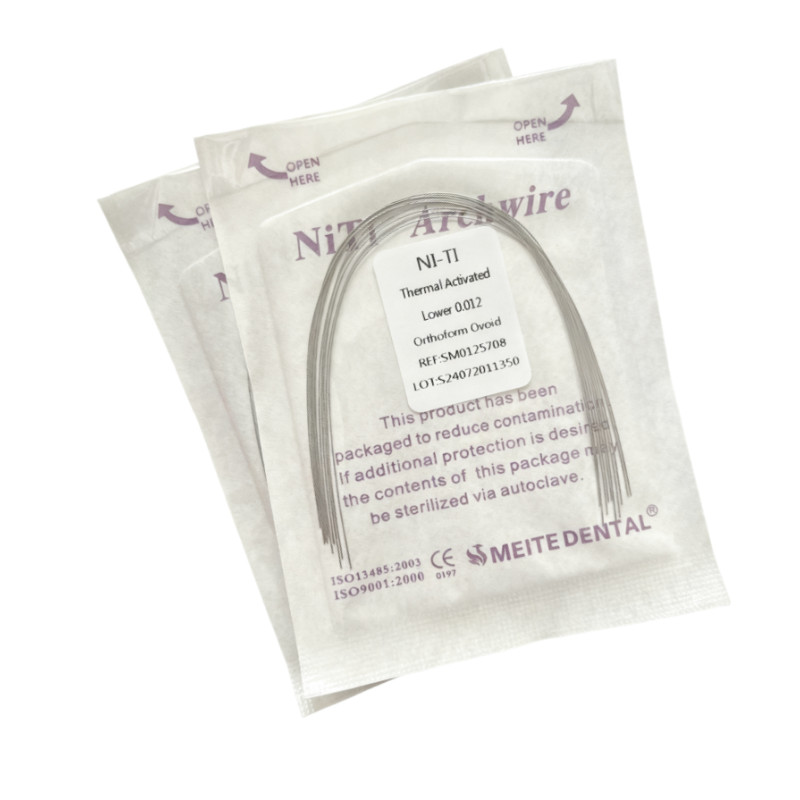 10 Packs Dental Orthodontic Thermal Activated Niti Round Arch Wires Ovoid Form