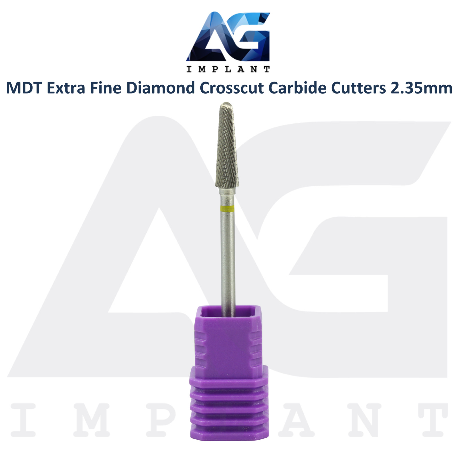 MDT Dental HP Extra Fine Diamond Carbide Cutters 2.35mm Smooth Polished Finish