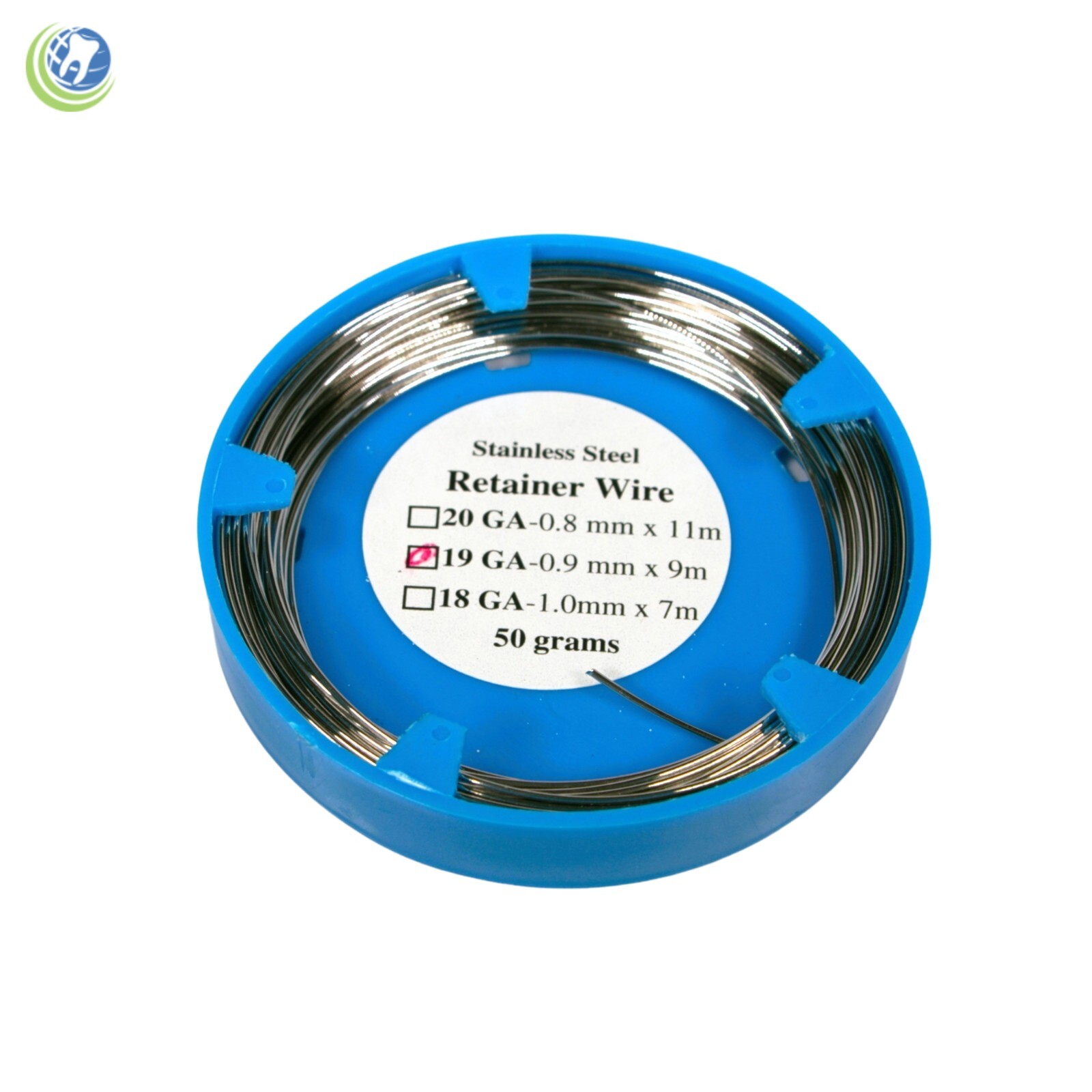 Dental Orthodontic Spooled Retainer Wire 20ga 0.8mm X 11m 50gr Stainless Steel