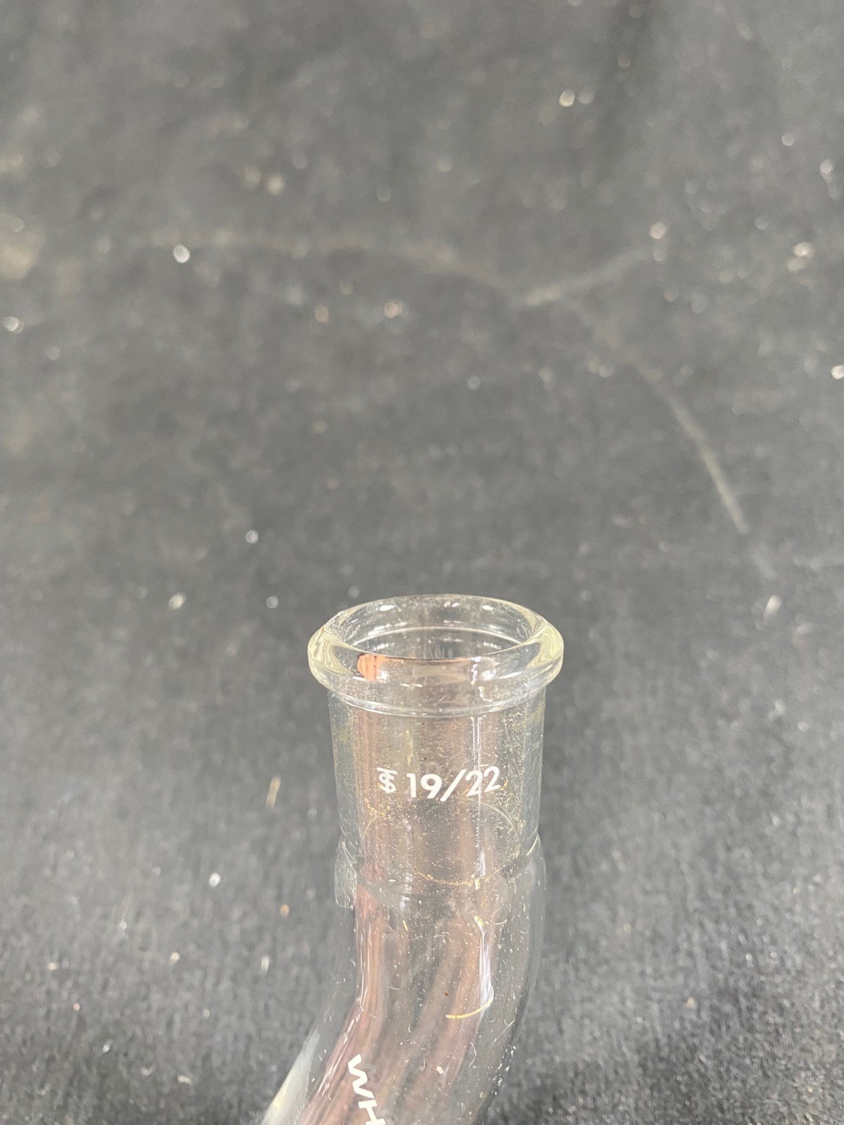 WHEATON Glass 19/22 Joint 105° Vacuum Take-Off Distillation Adapter 276410-0000