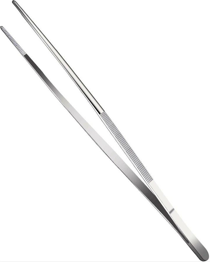 12″ Long Tweezers Serrated Jaws Tips Multi Purpose Surgical Medical Brand New