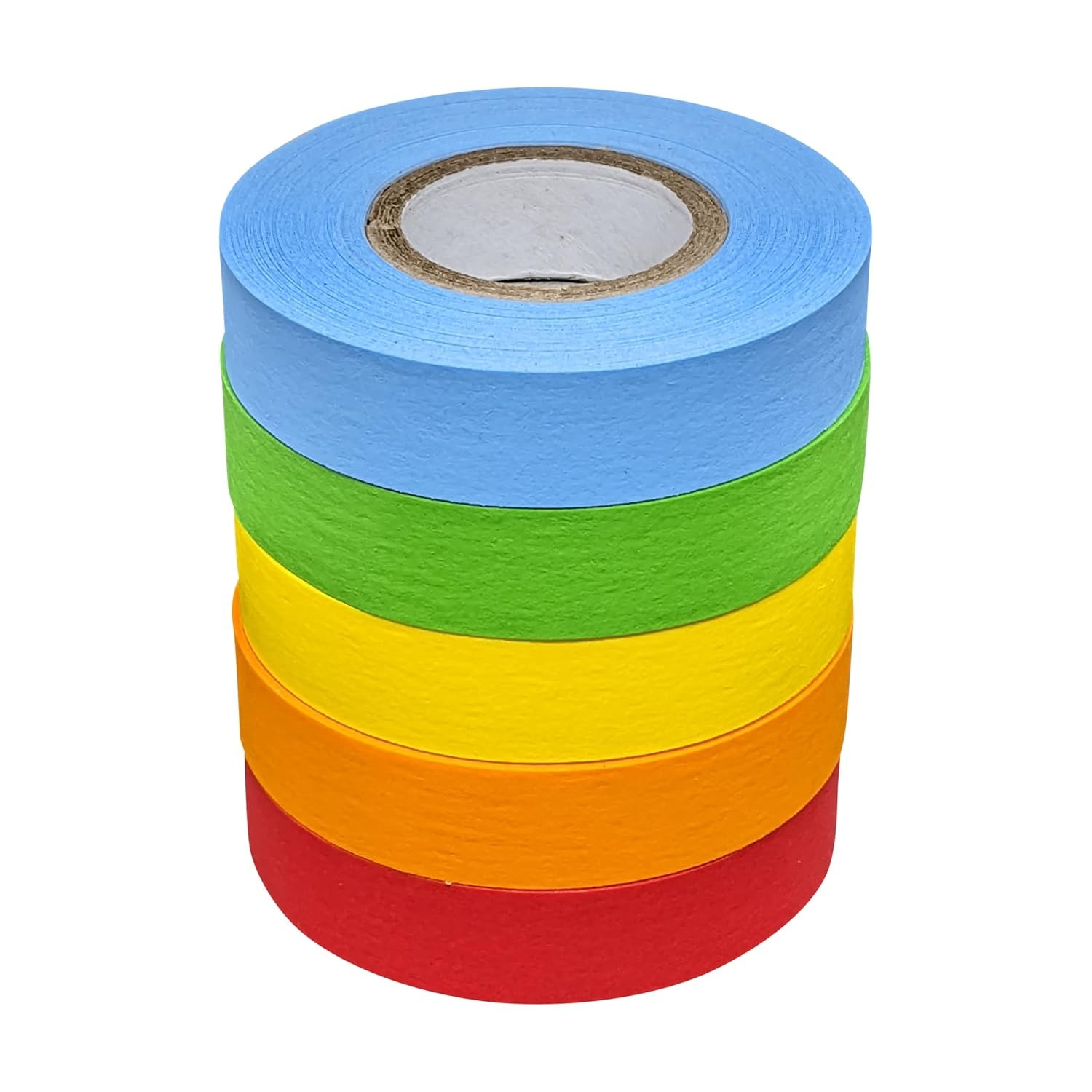 Science Lab Labeling Tape 5 Rolls 500″ x 1/2″ Assorted Colors for Color Coding