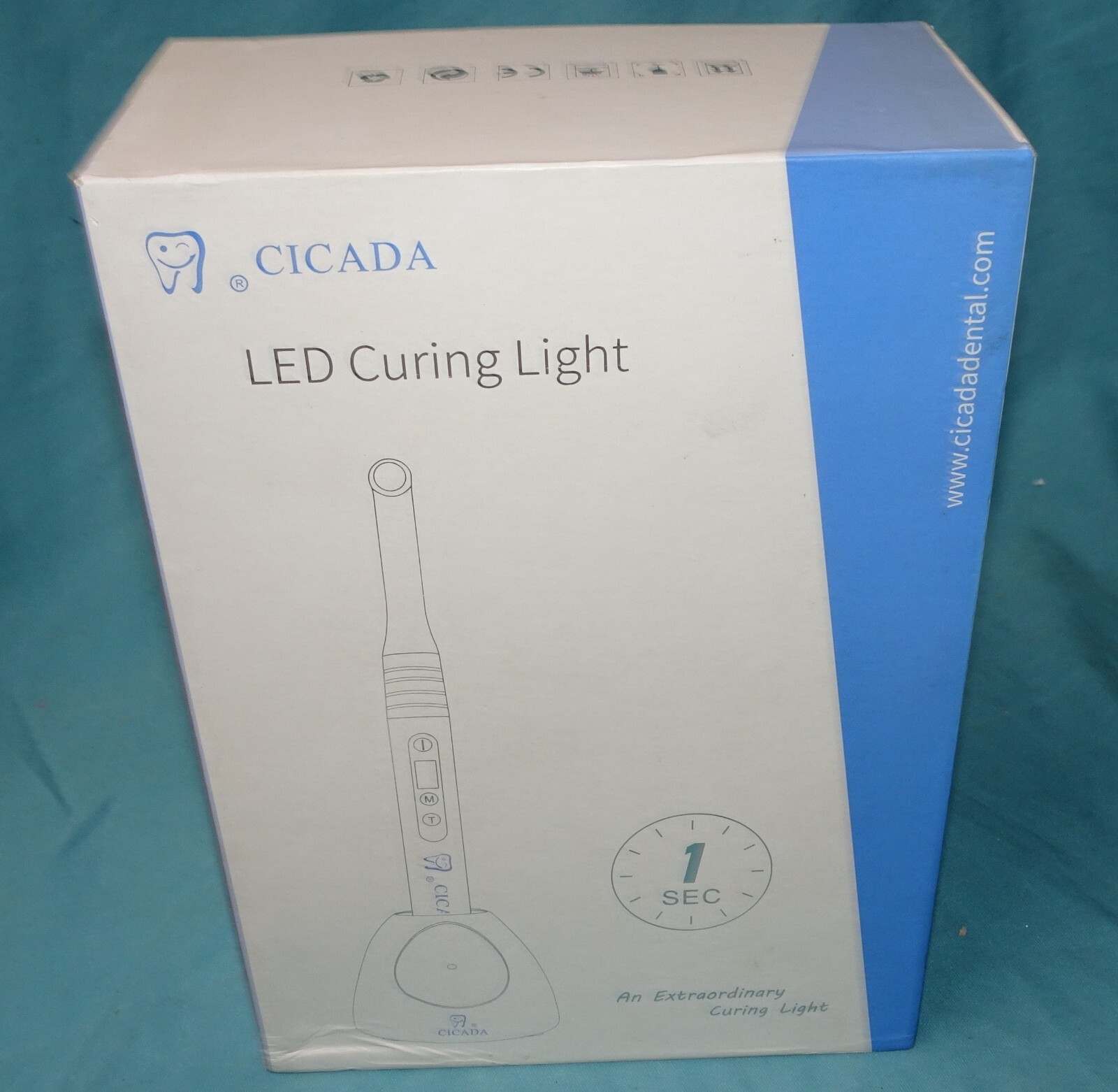 new open box = cicada led curing light cv 215 gun