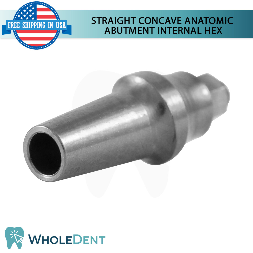 10x Straight Anatomic Concave Abutment Int Hex 2.42mm Dental Instrument Tool