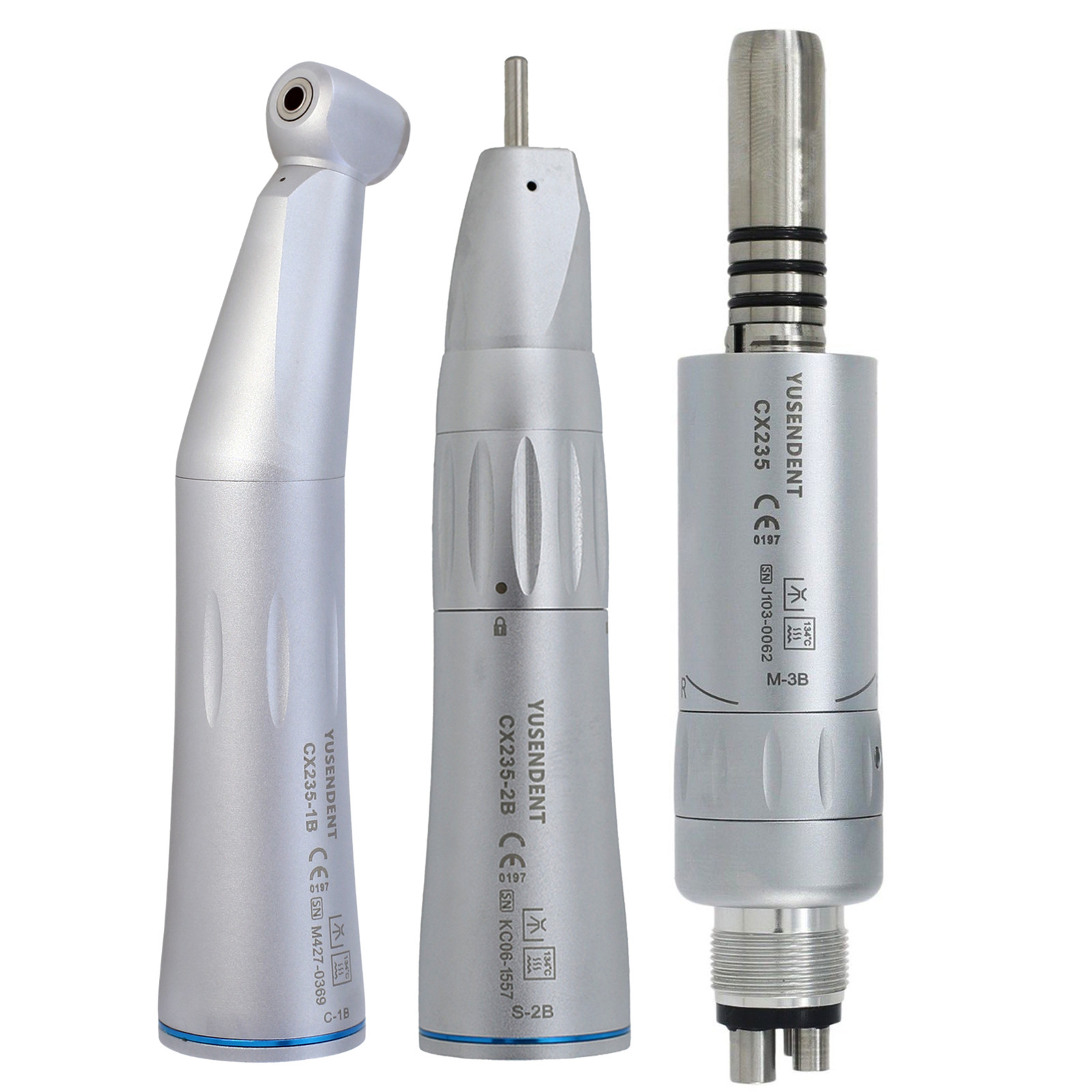 COXO CX235 Dental Slow Speed Handpiece Contra Angle Straight Nose Cone Air Motor