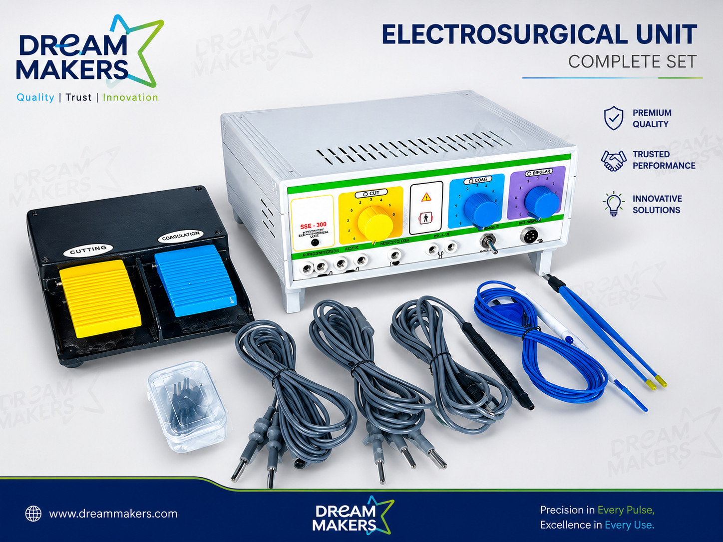 Electrosurgical Machine 300 Watt Solid State Electric Analog 110V 220V FREE SHIP