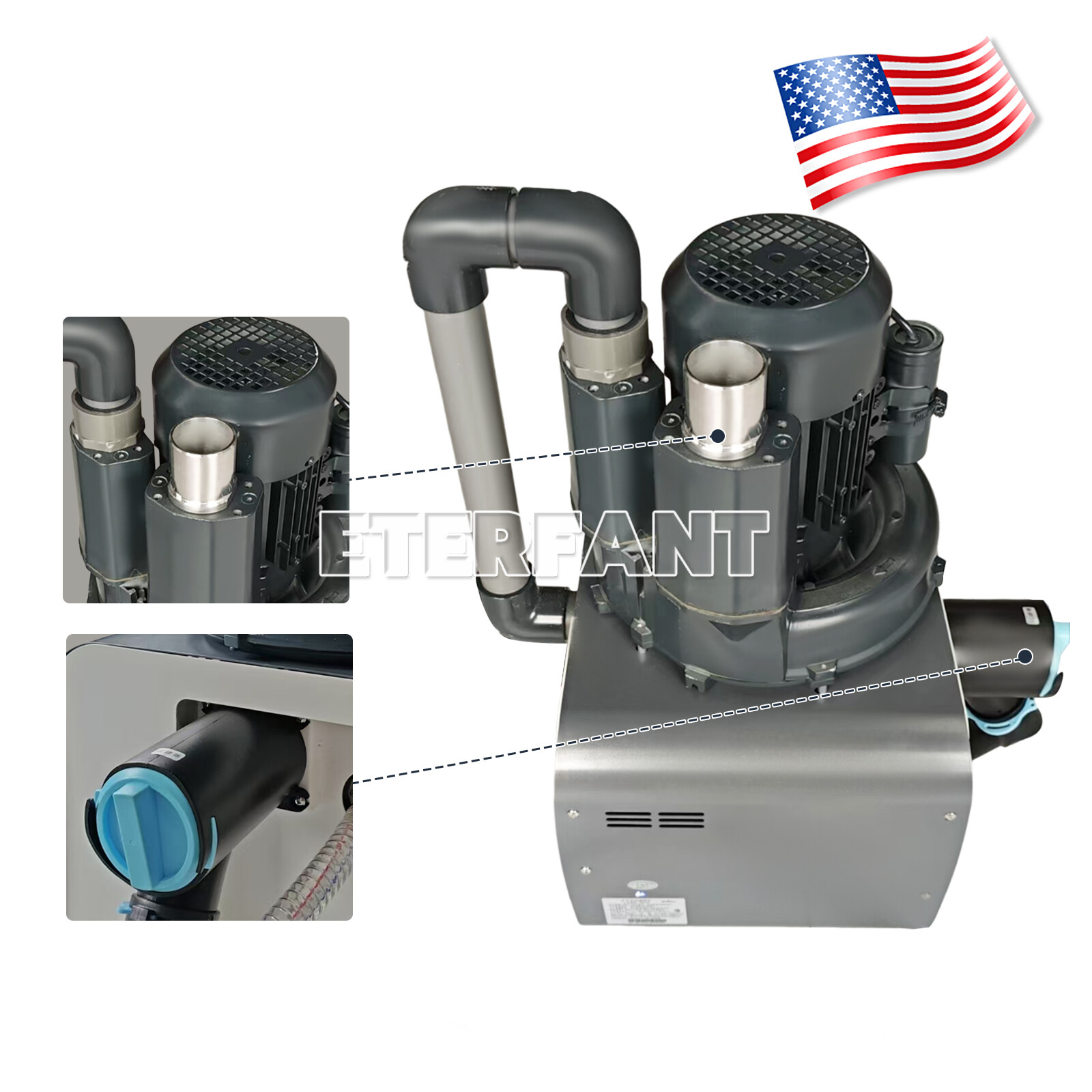 Dental Electric Suction Machine Semi-Dry Type/Dental Mobile Suction Unit System