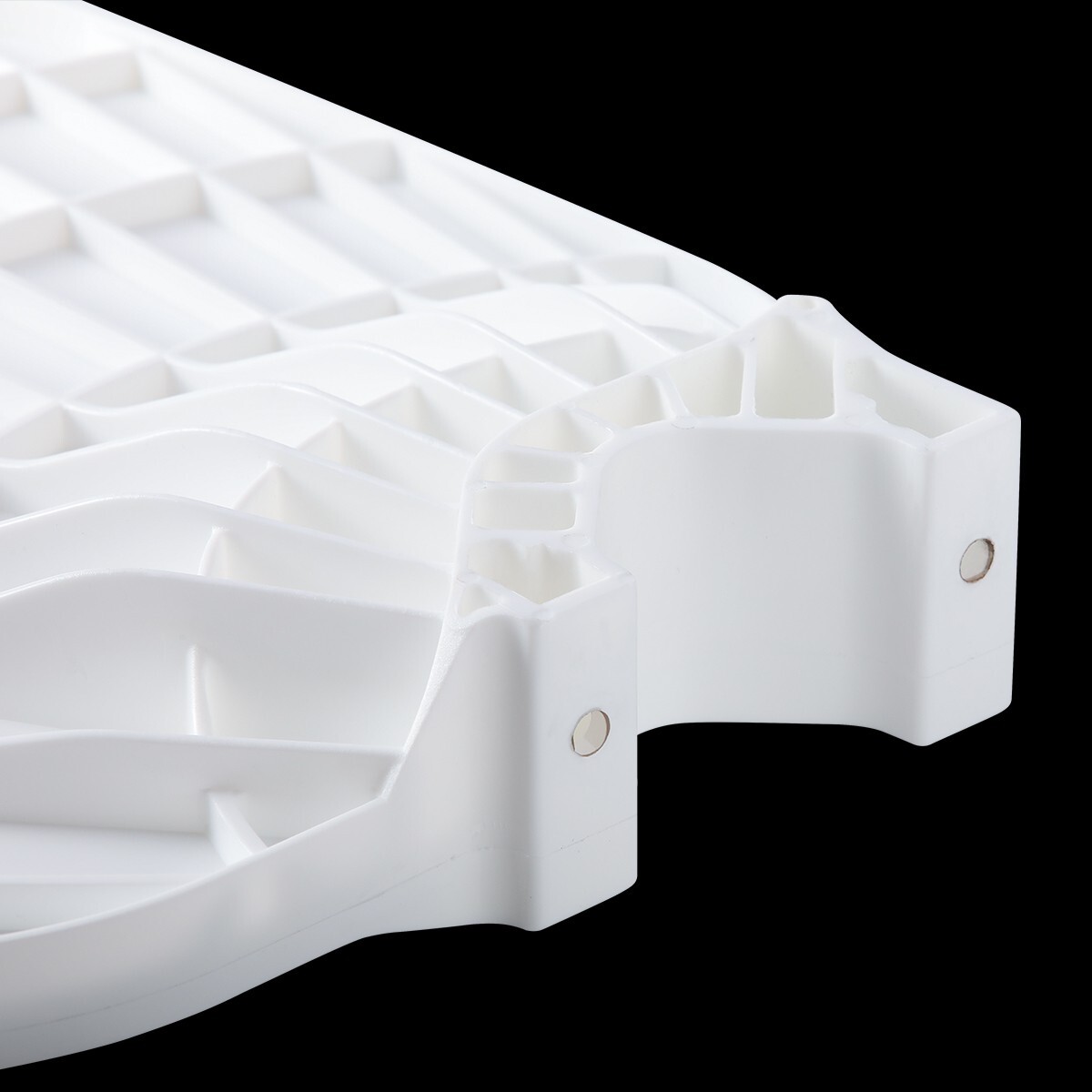 Dental Plastic Post Mounted Tray Table Chair Accessories for Dental Chair White
