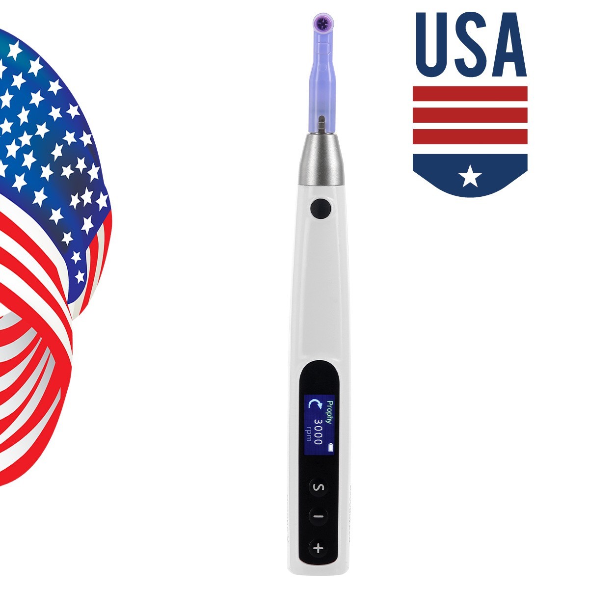 Dental Cordless Hygiene LED Prophy Polishing Handpiece 360° Swivel Polisher