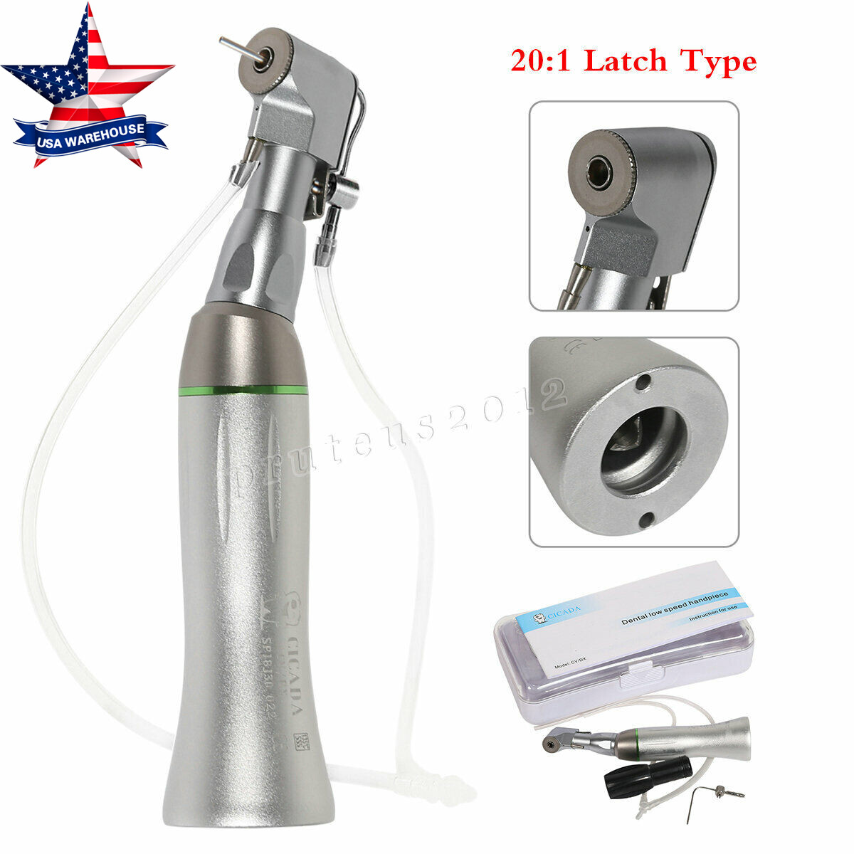 NSK Style Dental 20:1 Reduction Implant Low Speed Contra Angle Handpiece E-type