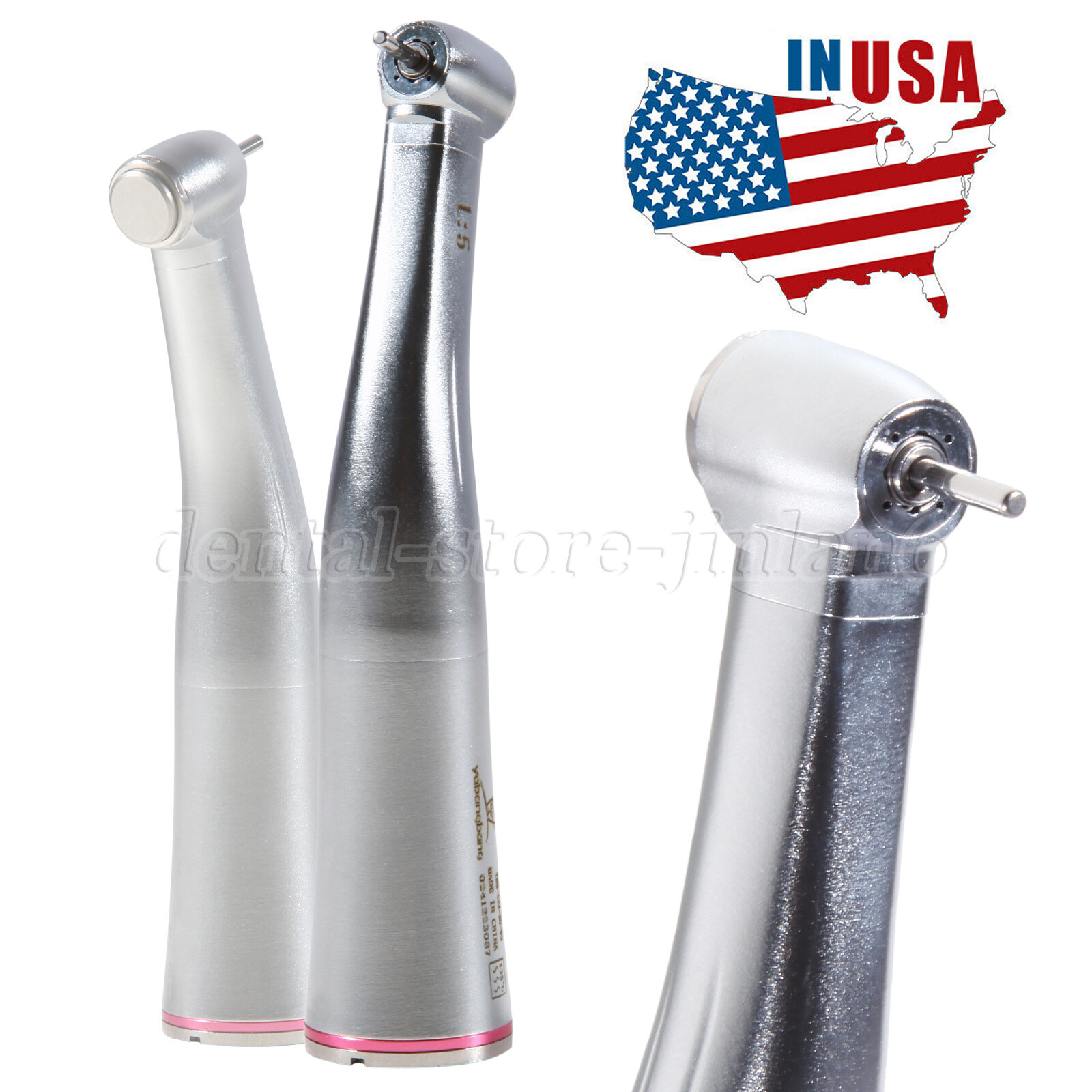 MINI Dental 1:5 Ratio Increasing Contra Angle Handpiece fit NSK Red Ring USA