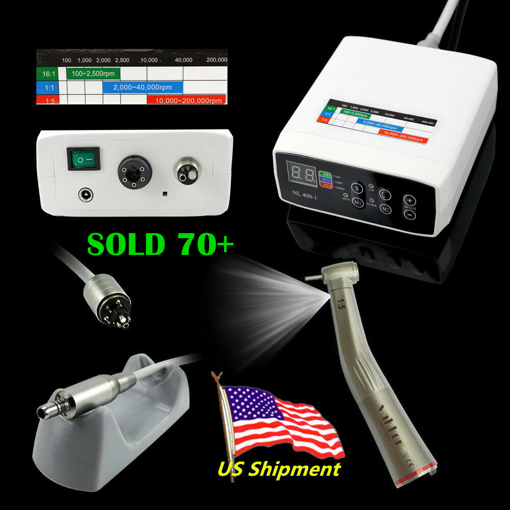 CICADA NSK E-TYPE Electric Dental Motor + 1:5 High Speed Handpiece Contra Angle