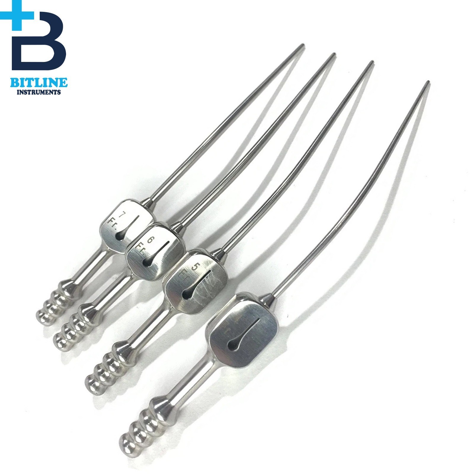 Symmetry Malleable Suction Tube Fukushima Style, set, 4, 5, 6, 7 Fr