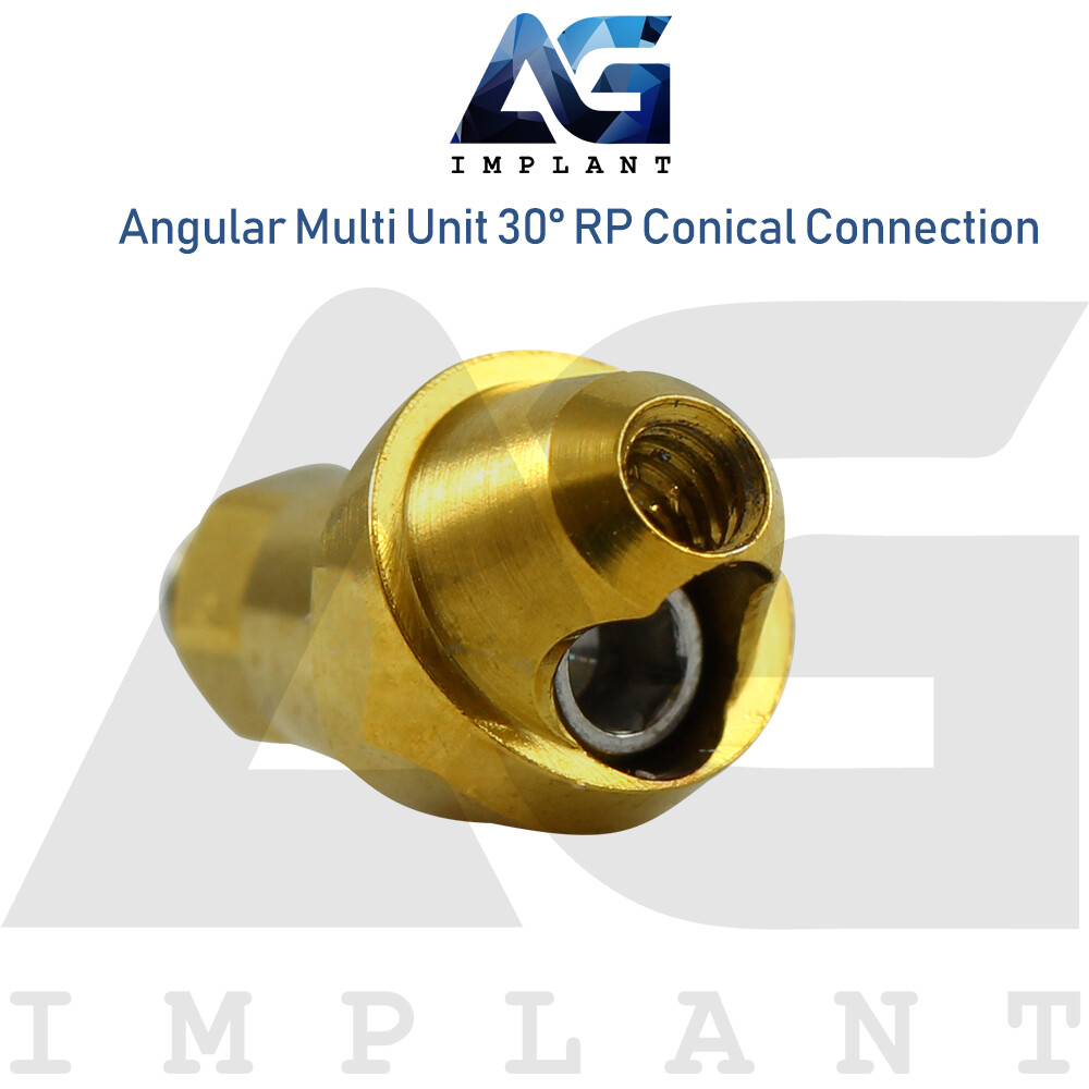 Angular Multi Unit Prosthetic System 30° Conical Connection RP With Screw 1.6mm