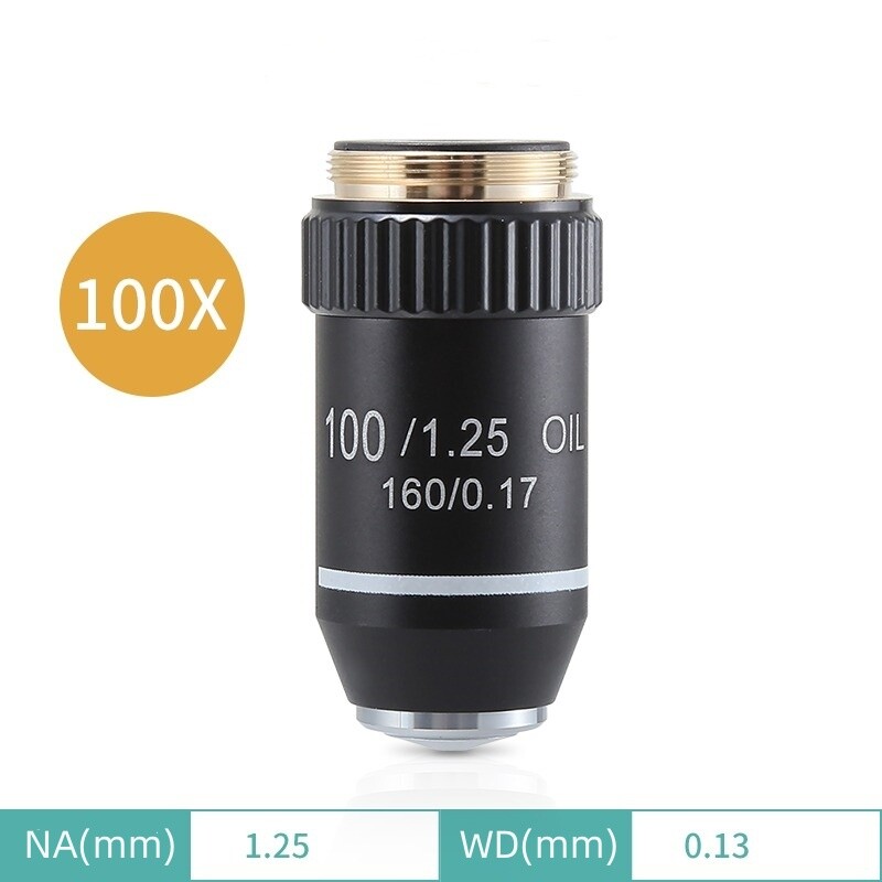 4X 10X 20X 40X 60X 100X 195 Achromatic Objective Lens for Biological Microscope