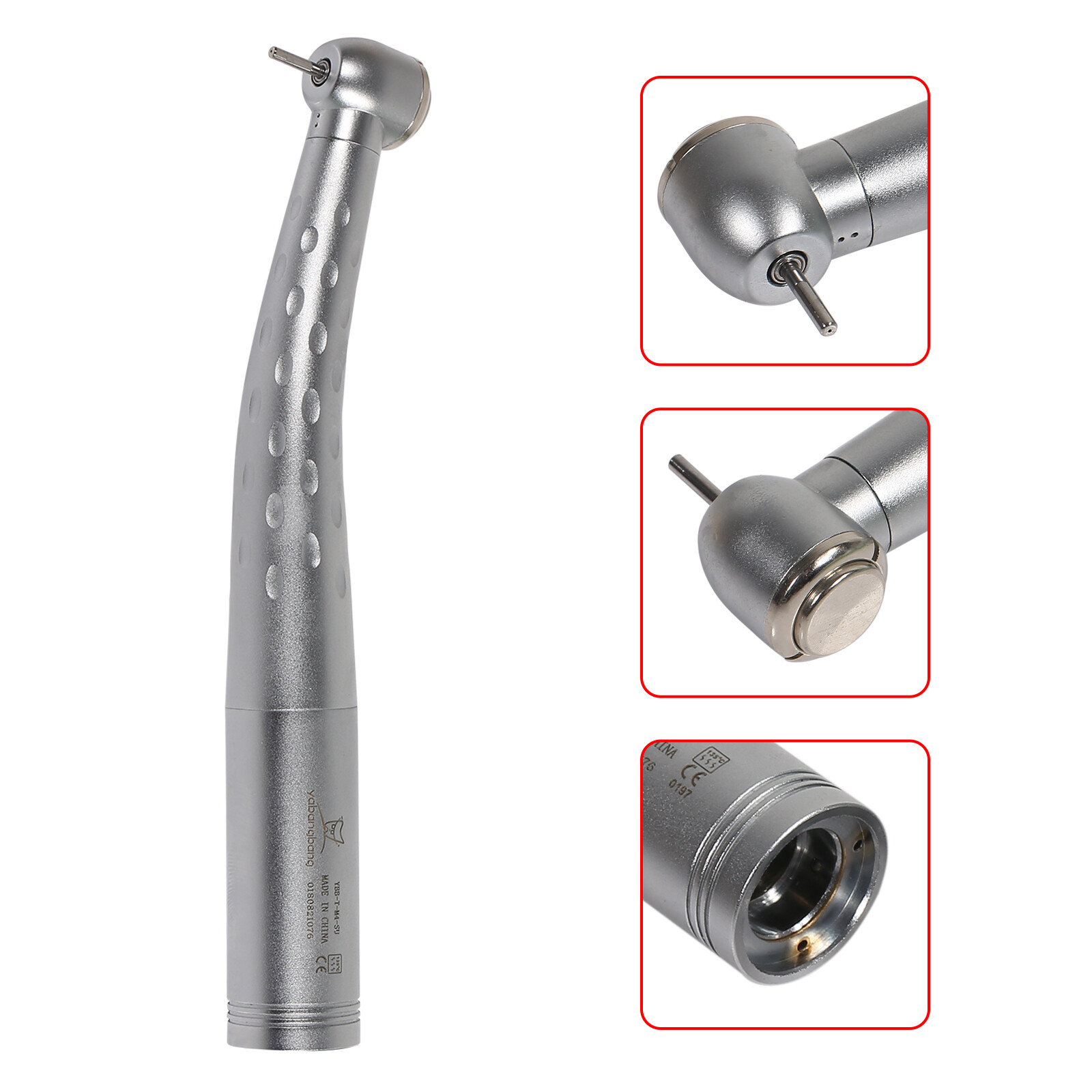 Dental Fiber Optic LED Handpiece / High Speed No LED Fit KaVo 4/6 Hole Coupling