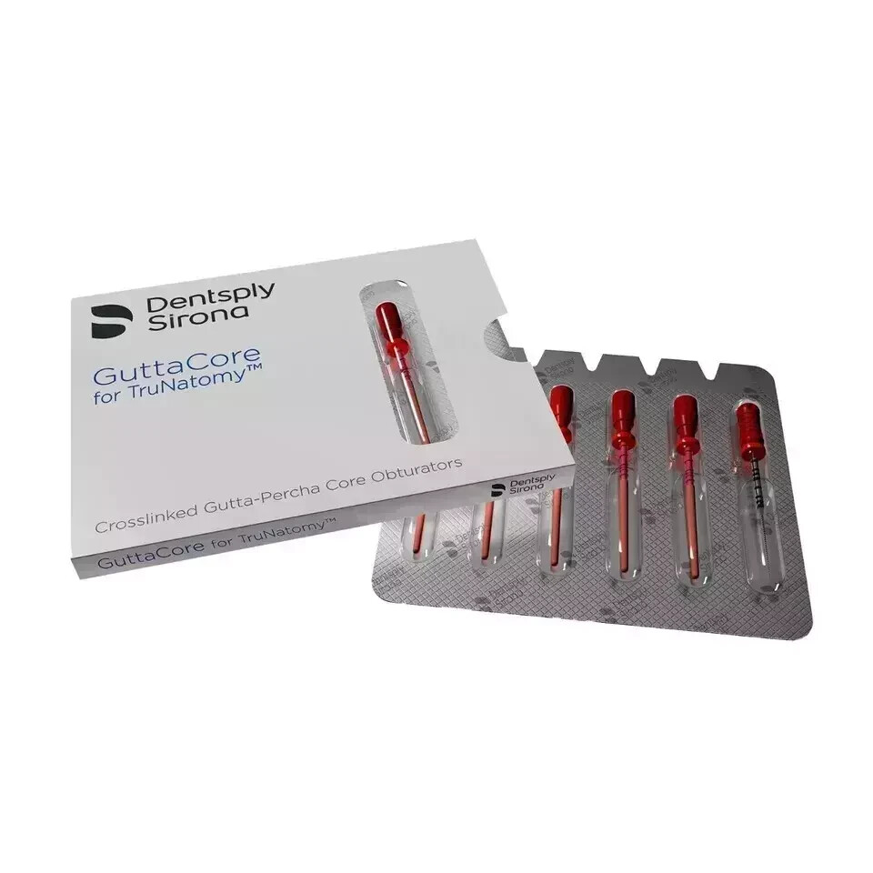 Dentsply GuttaCore for TruNatomy Crosslinked Gutta Percha Core Obturator #25 Red