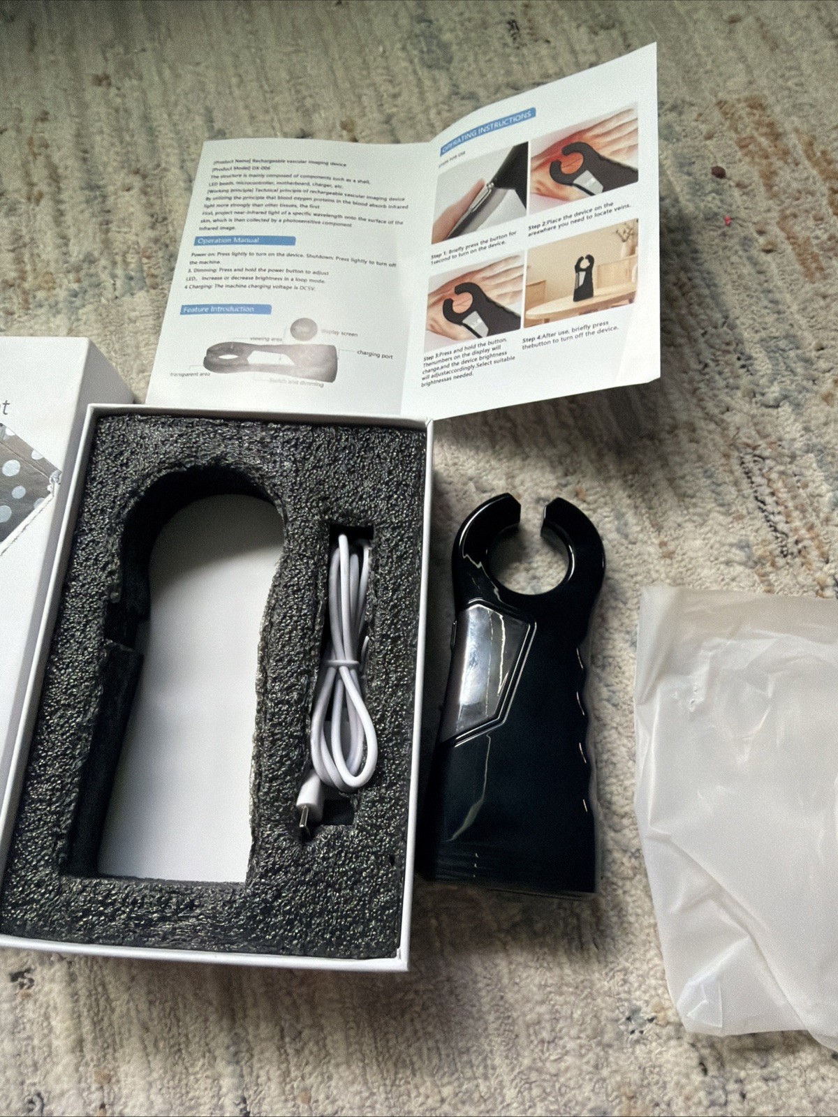Infrared Vein Locator Machine Handheld Vein Viewer Portable Vein Finder Device