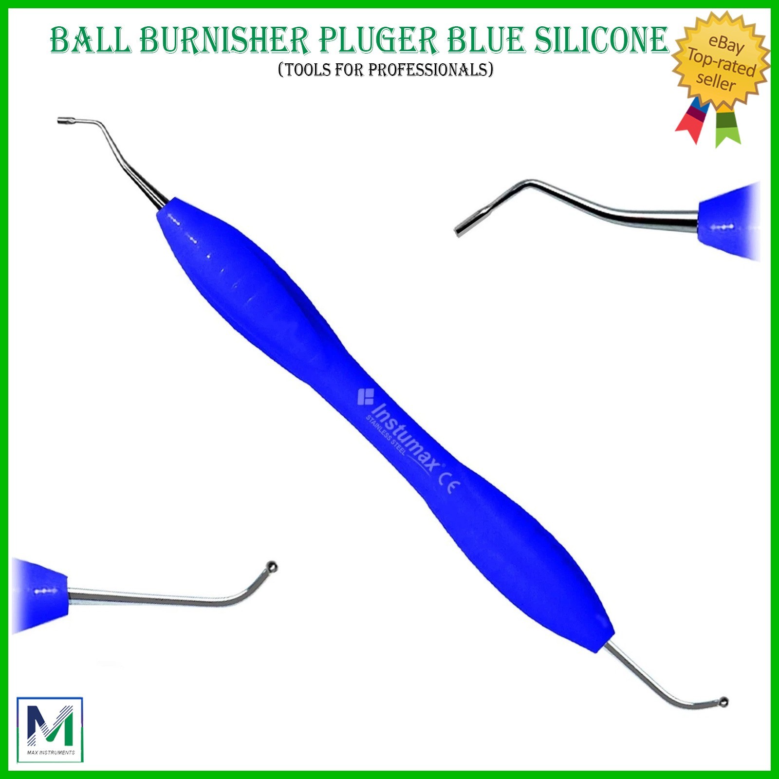 Dental Ball Burnisher Ovoid Amalgam Composite Filling Instruments Lab Tools