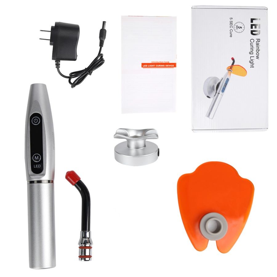 Dental Wireless Cordless LED Cure Curing Light Lamp 2000mw 5W Tool Resin Cure
