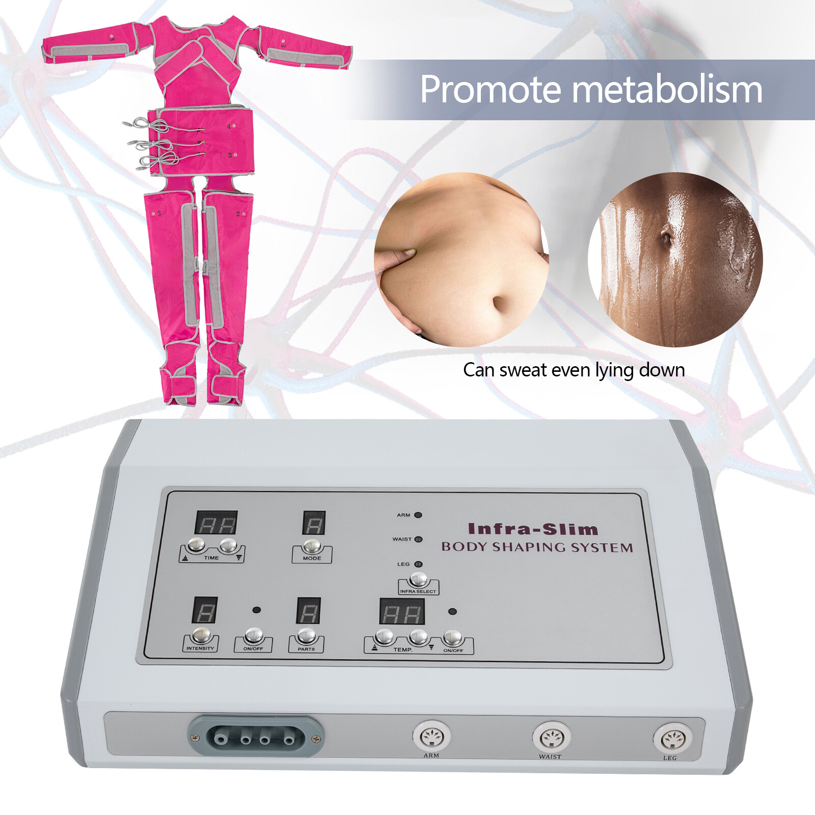 Air Pressure Lymphatic Drainage Pressotherapy Weight Loss Slimming Machine 110V