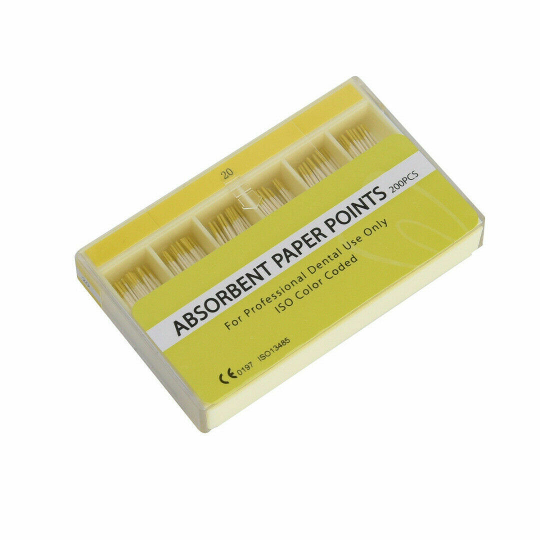 1 Box Dental Absorbent Paper Points Single Size 20# 200 Pcs/box For Dentist