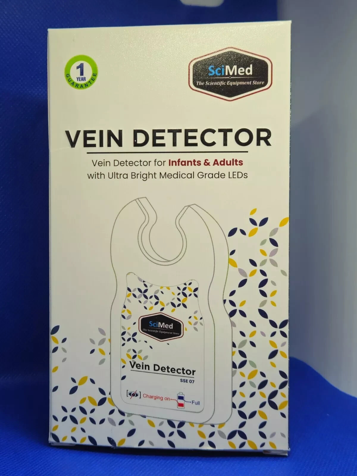 Vein Finder Illuminator Viewer RECHARGEABLE 2800 mAh Battery 1 year WARRANTY