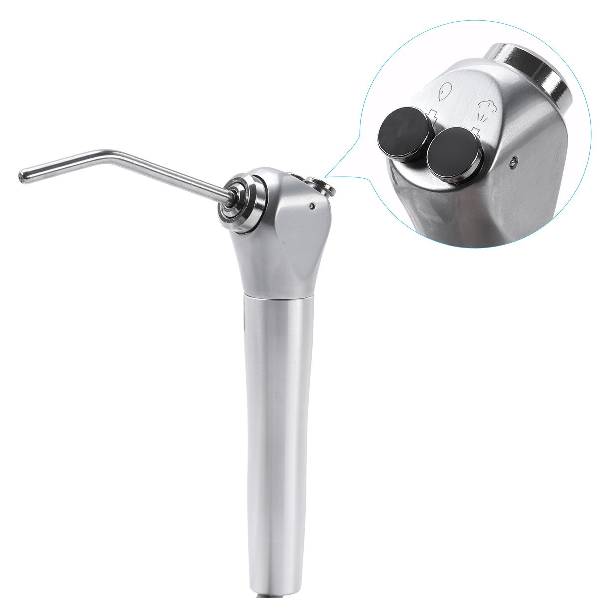 Unidad de turbina dental portátil trabajo succión débil con compresor aire 4Hole