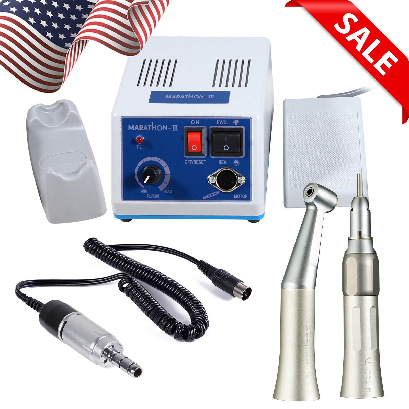 Dental Lab Marathon Electric Micromotor N3 Unit /Contra Angle/Straight Handpiece