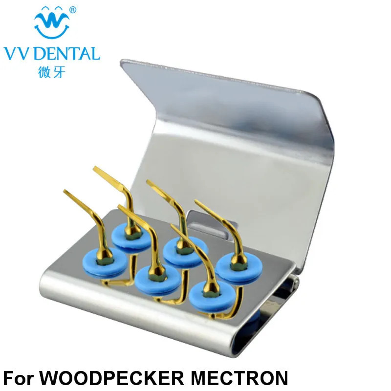 Dental Ultrasonic Piezo Bone Surgery Rhinoplasty Tips 6 Pcs Set fit Woodpecker