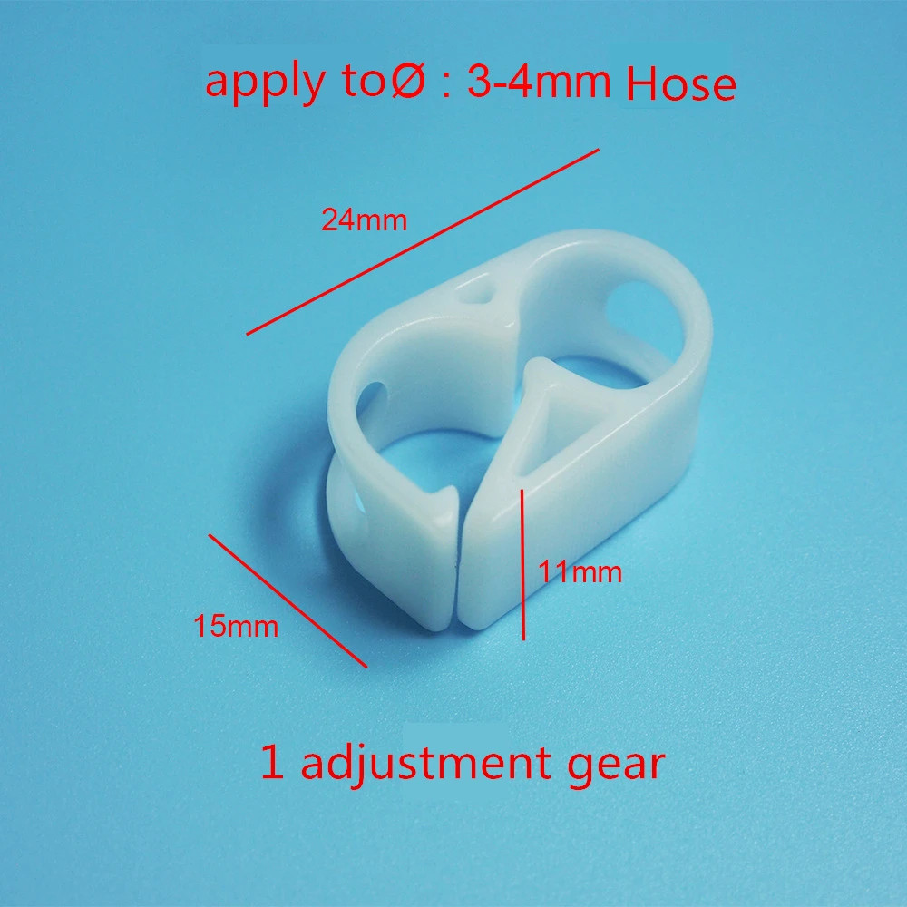 10/50/100 Plastic Robert Flow Control Water Stop Clamp Adjustable Medical Cathet