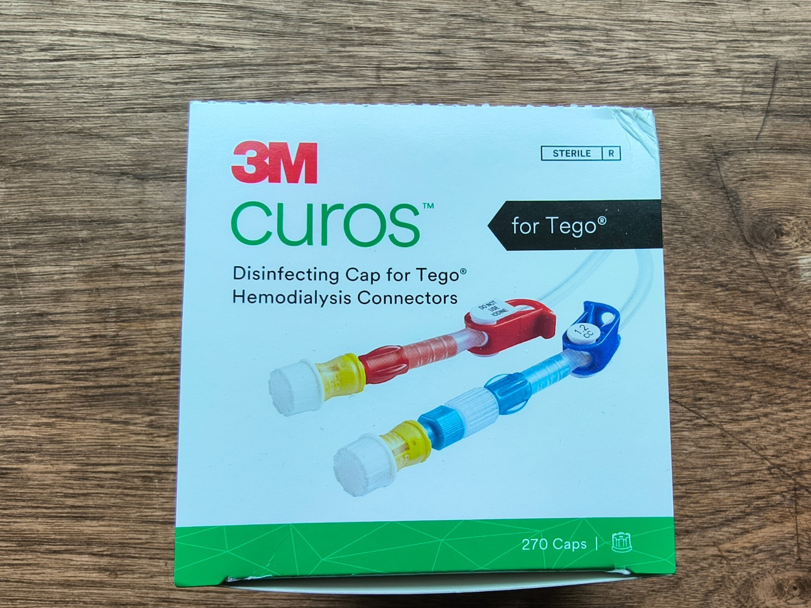 3M Curos Disinfecting Cap for Tego Connectors 270/BX, CTG1-270 Exp 11/2026