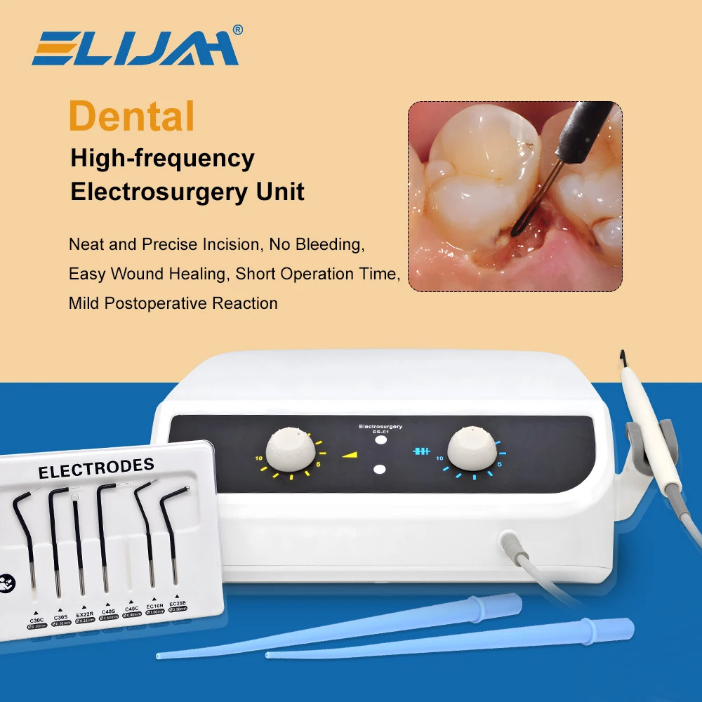 Dental Electro Electrosurgery Unit Machine High Frequency Electric 7pcs Knife