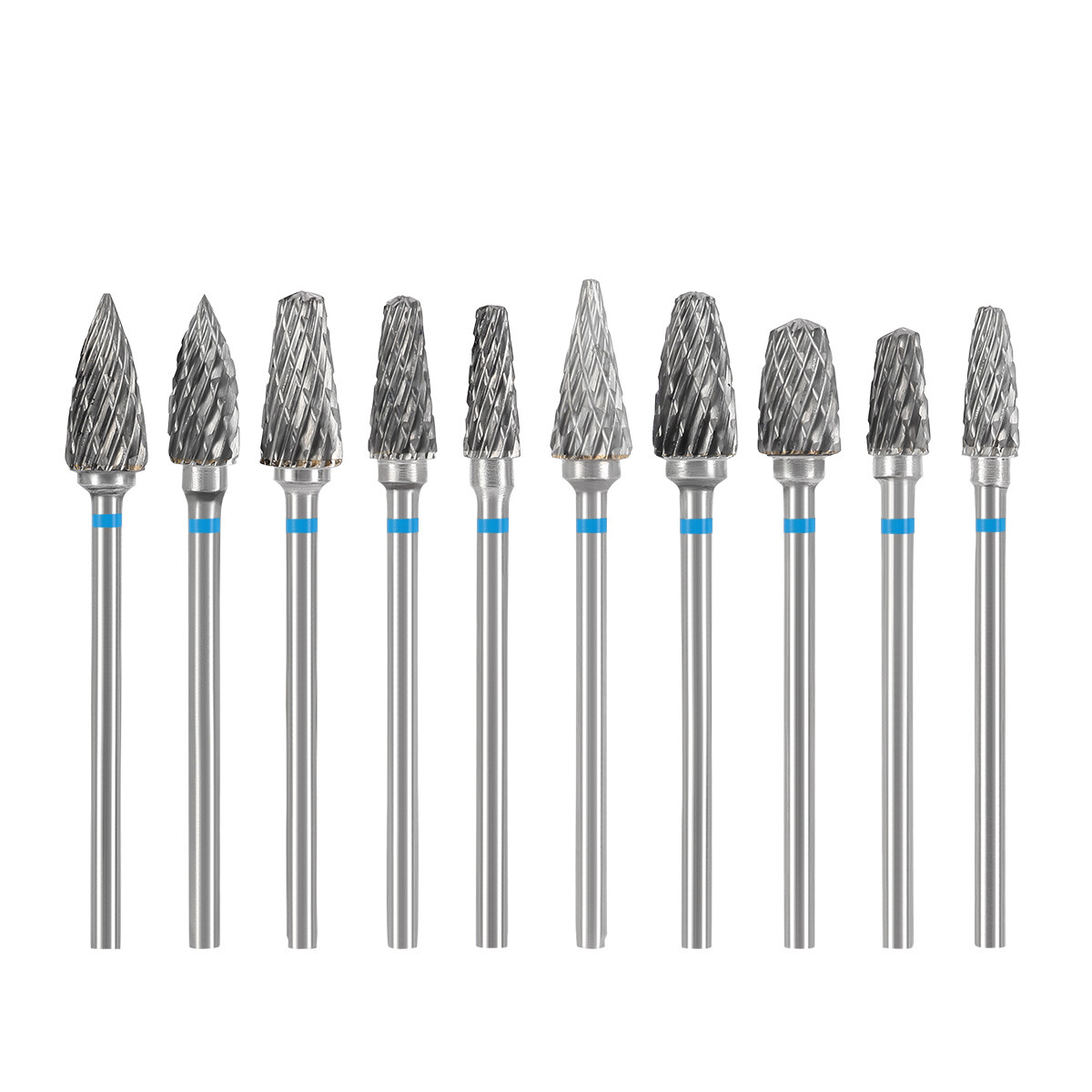 AZDENT Dental Lab Polishing Bur Drills Tungsten Steel Carbide Cutter Burs 2.35MM