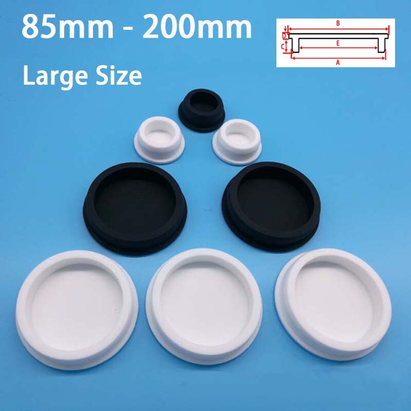 85mm to 200mm Large Size Silicone Rubber Round Hole Plug Pipe Seal Plug End Cap