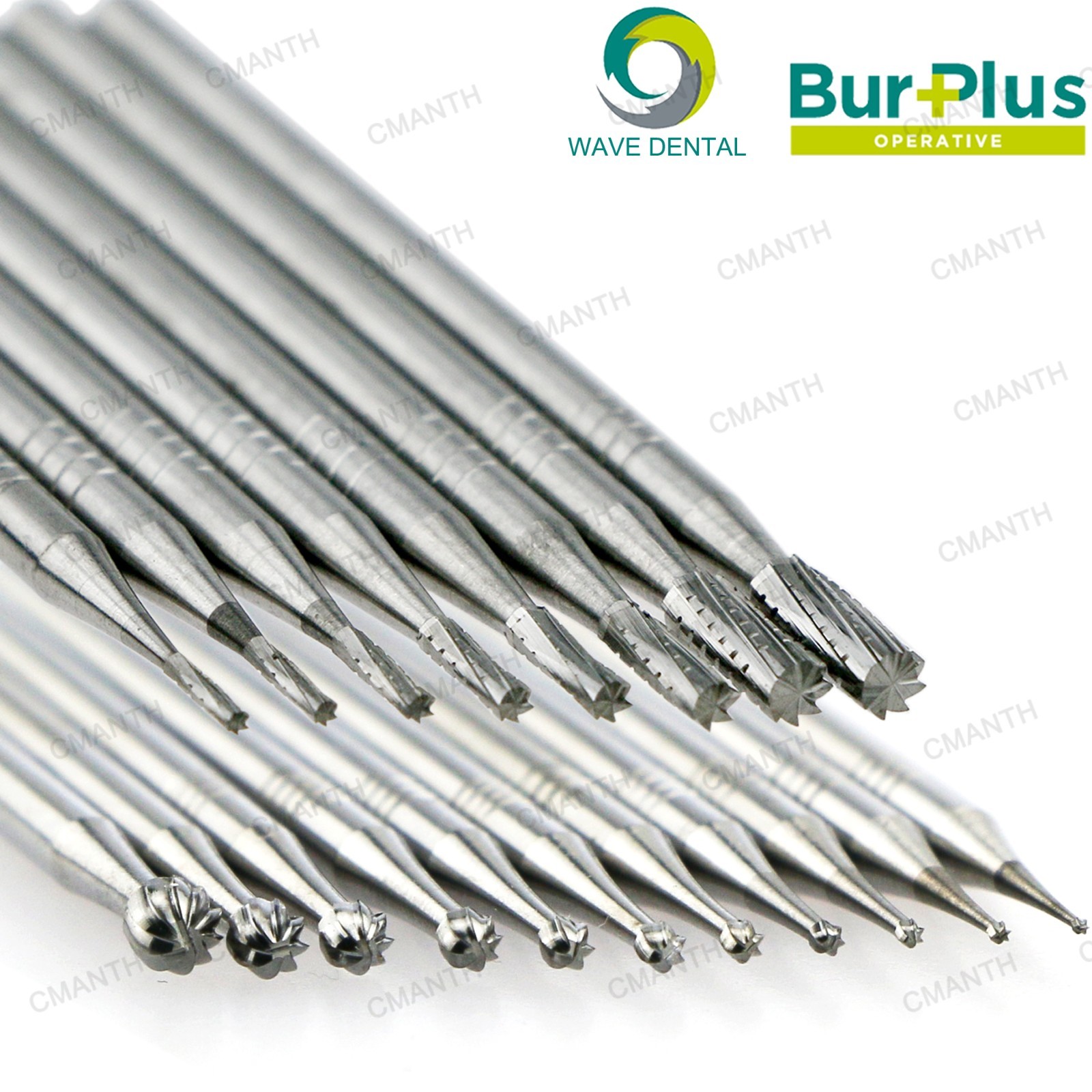 WAVE Dental Carbide Burs Straight Fissure Head Bur Latch 2.35mm RA For Low Speed