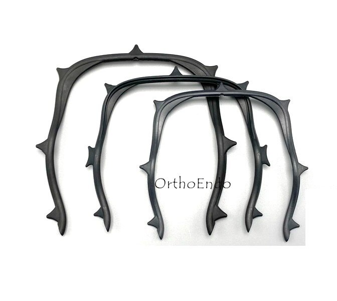 Dental Endodontics Plastic Rubber Dam Frames Sheets Brackets Black