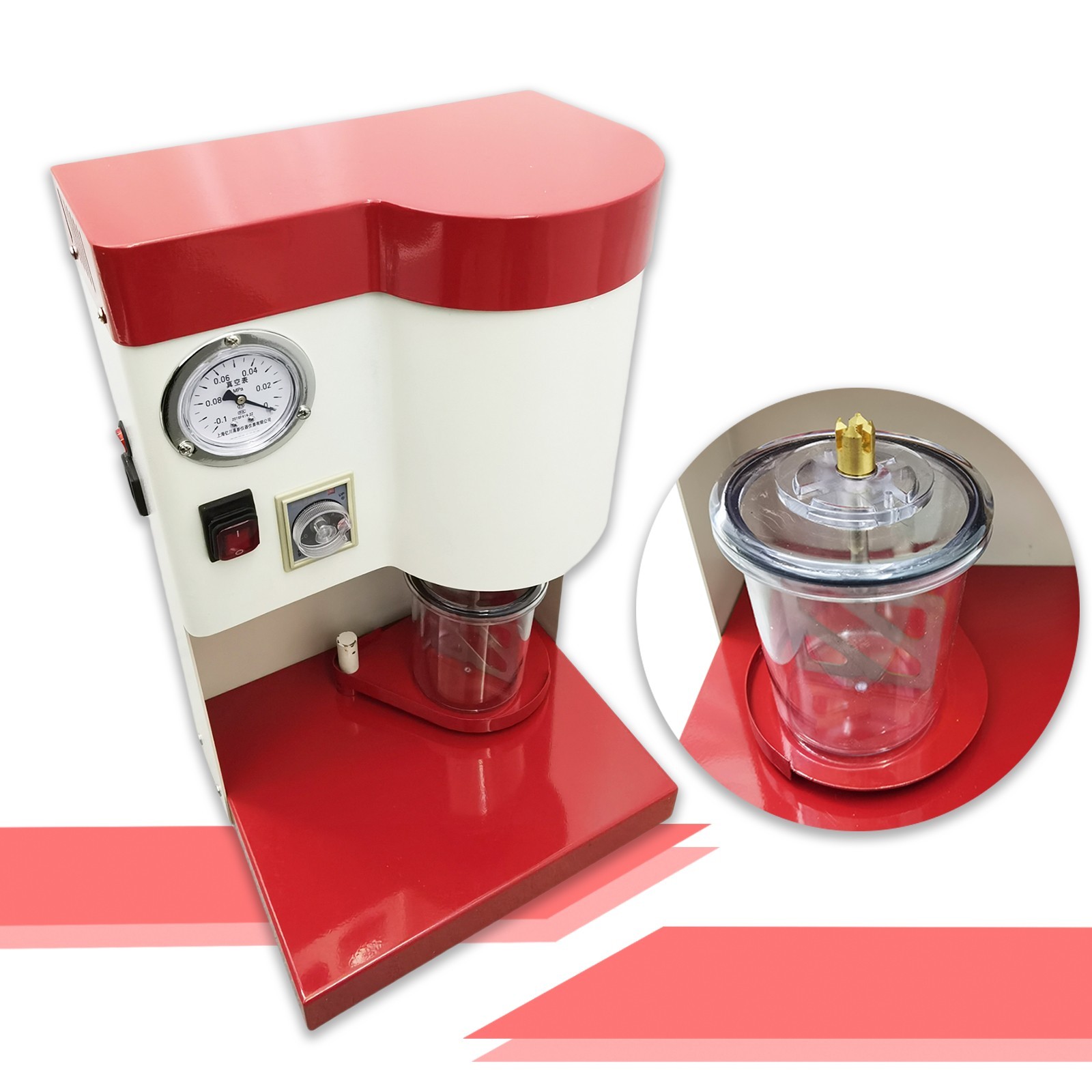 110V 60HZ Gypsum Vacuum Mixer AGAR Mixer 500ML Negative Pressure Vacuum Mixer