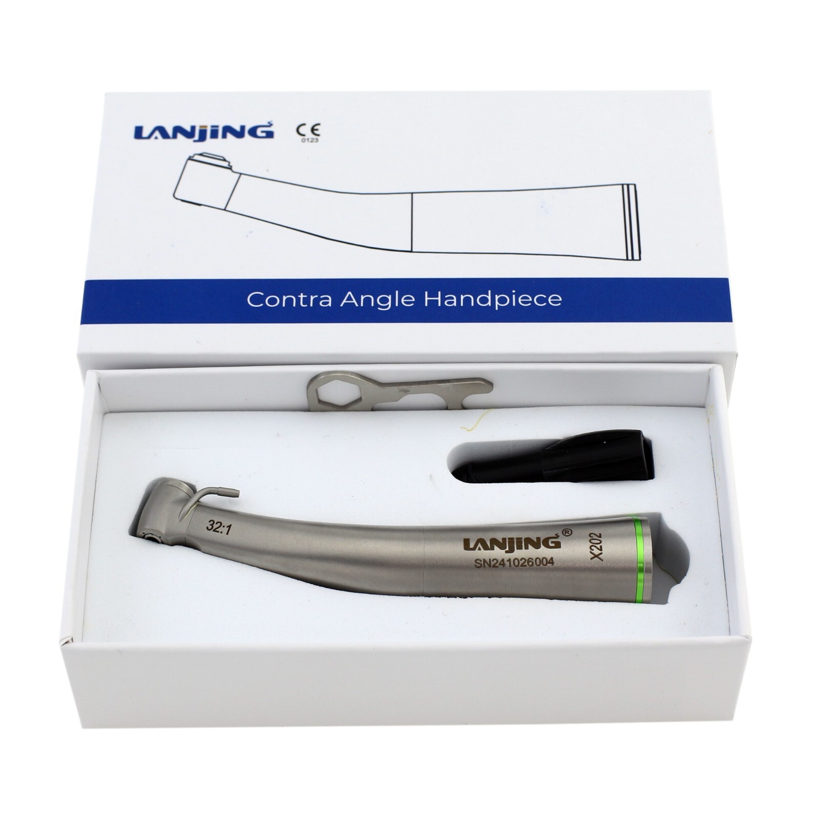 Lanjing Implant Surgical Handpiece 20:1 32:1 Contra Angle LED Optic NSK Saeshin