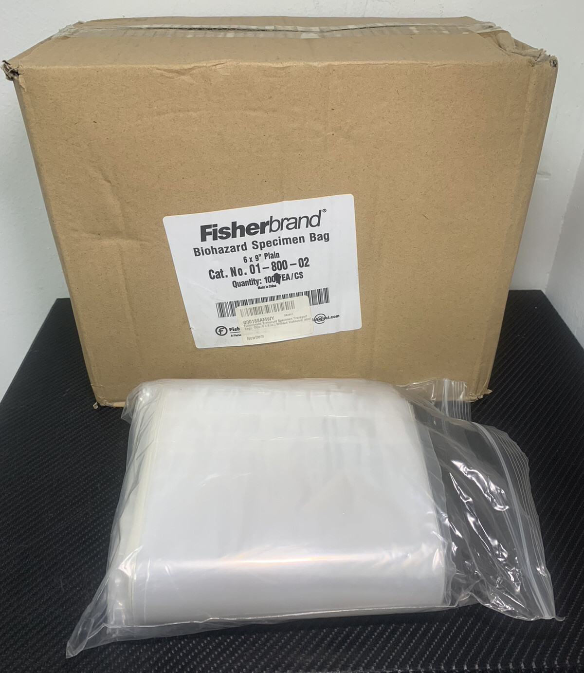 100 PACK Biohazard Specimen Transport Bags 6×9” Clear Ziplock W/ Document Pouch