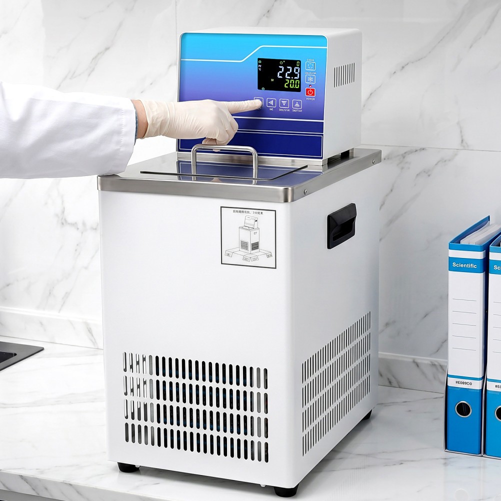 Lab Chiller Circulator 6L -20℃ 100℃ 110V Recirculating Cooling Water Bath Pump