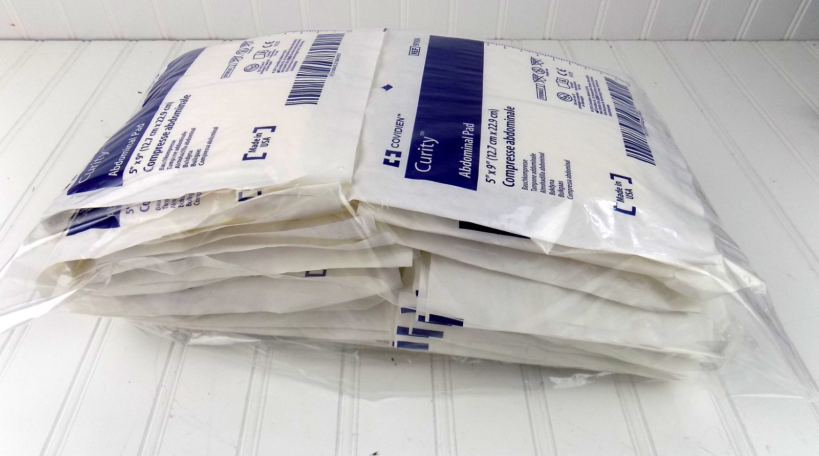 Curity Abdominal Pads ABD Sterile 5″ x 9″ Bandage Pads 9190A Lot of 27 USA