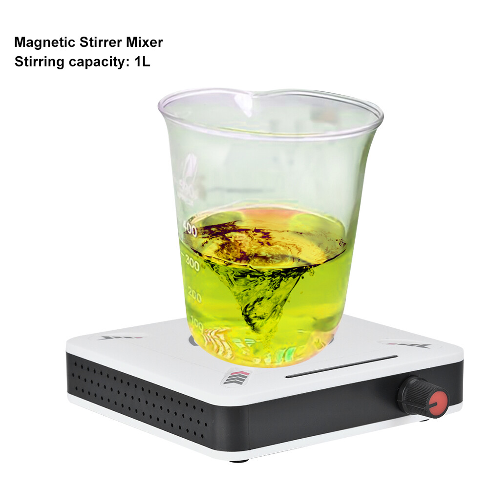 HJ-1S Mini Plastic 1000ml 25W Magnetic Stirrer Mixer Machine 0-2400RPM 100-240V