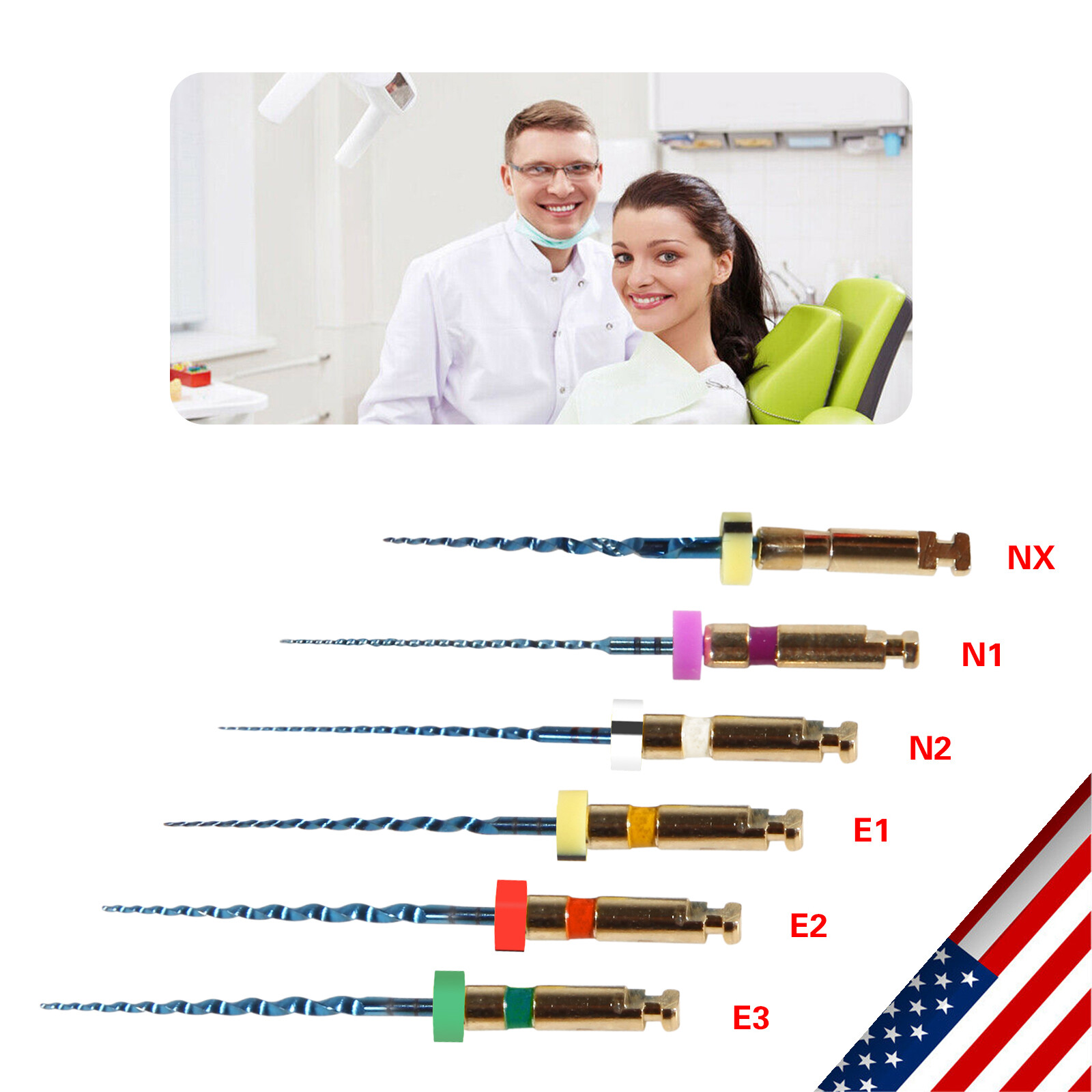 Endodontic Dental Root Canal NITI Files Rotary Endo Files 21MM SANDENT TX1